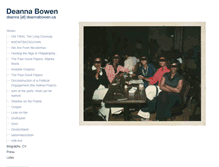 Tablet Screenshot of deannabowen.ca
